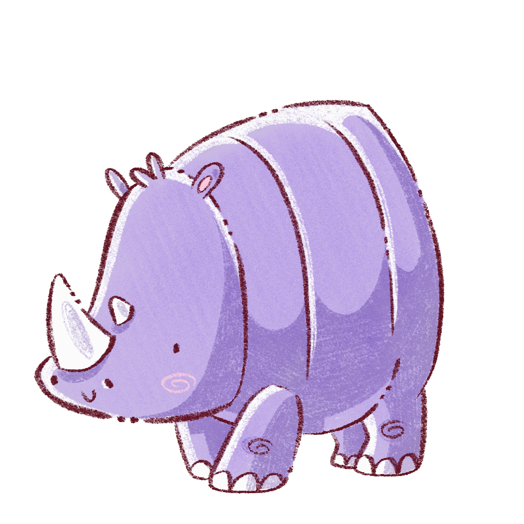 Sticker Rhinocéros