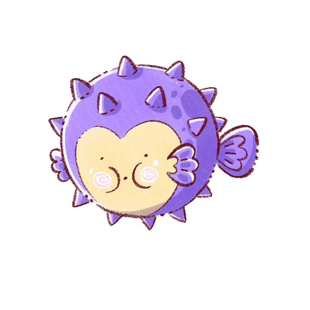 Sticker Poisson globe