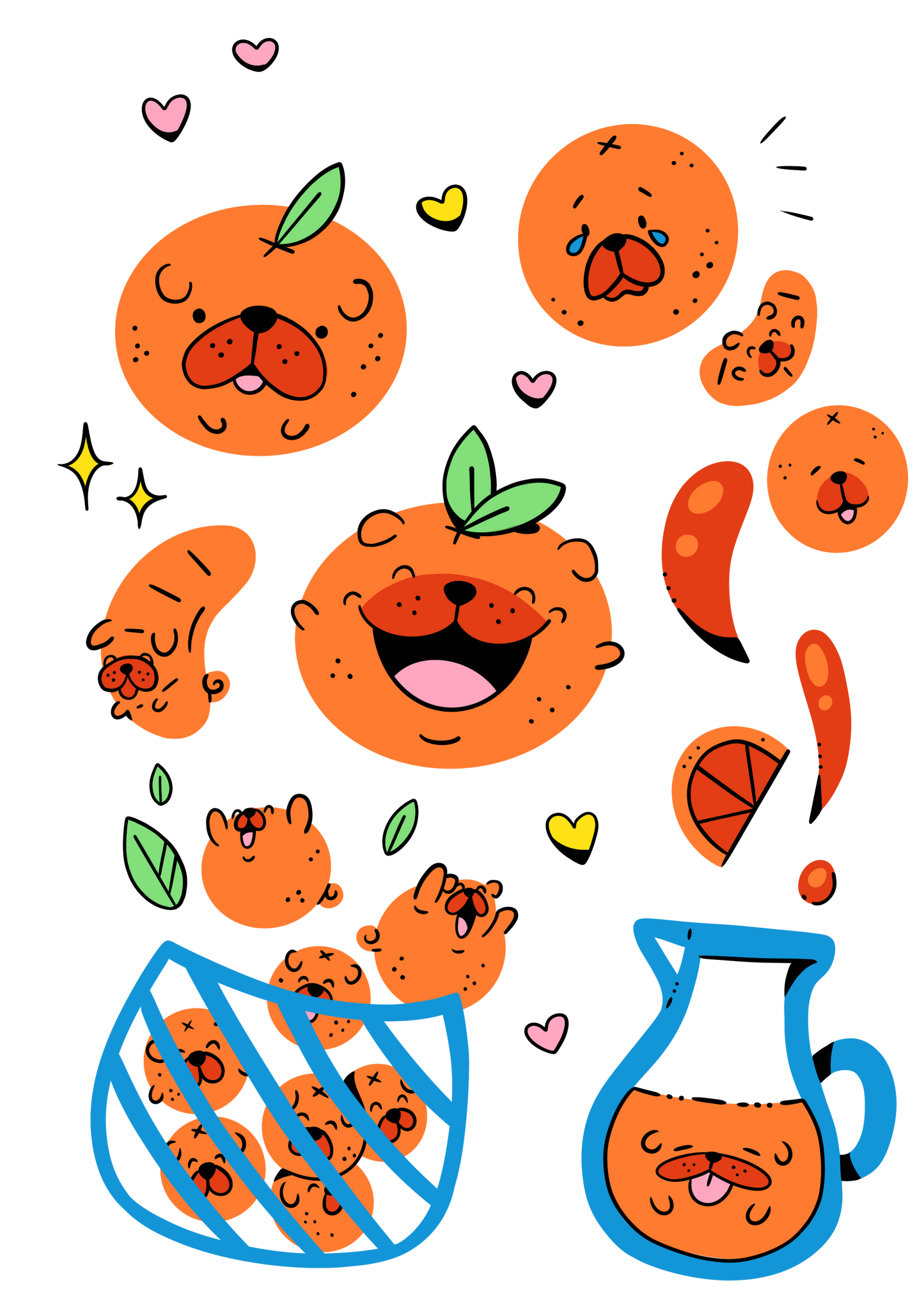 Planche de Sticker Bouledorange
