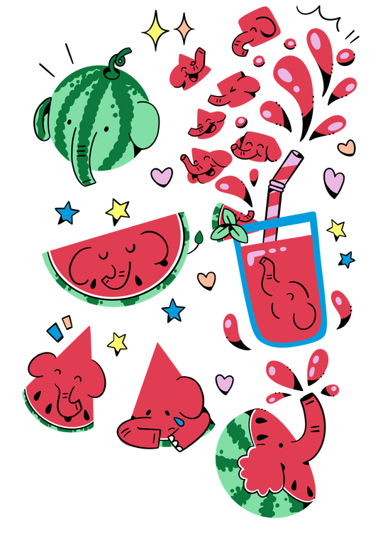 Planche de Sticker Pastéléphant