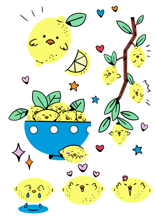 Planche de Sticker Poussitron