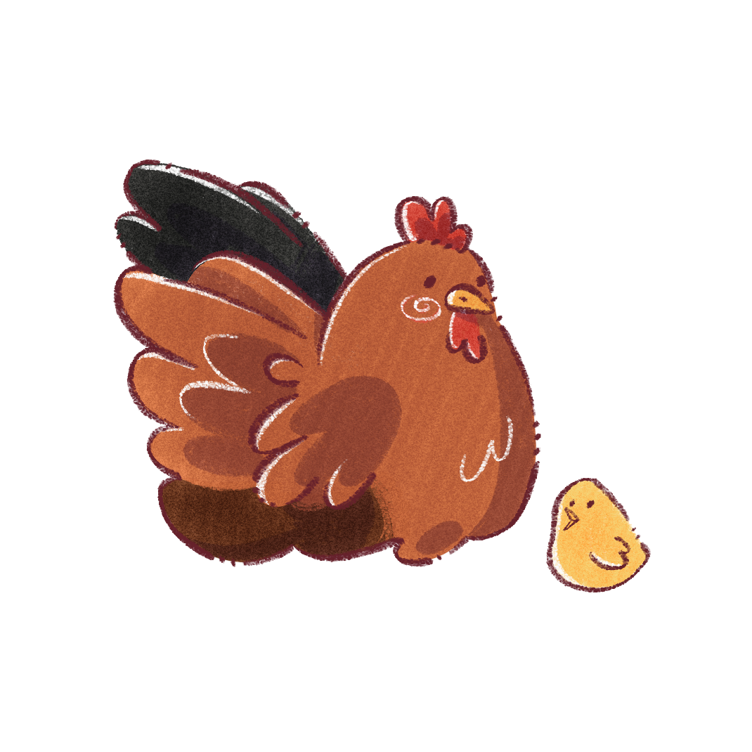 Sticker Poule