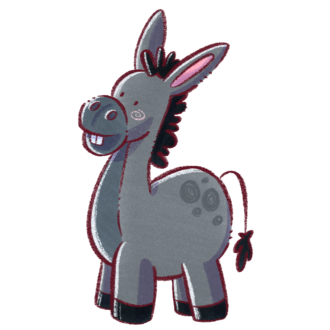 Sticker Âne