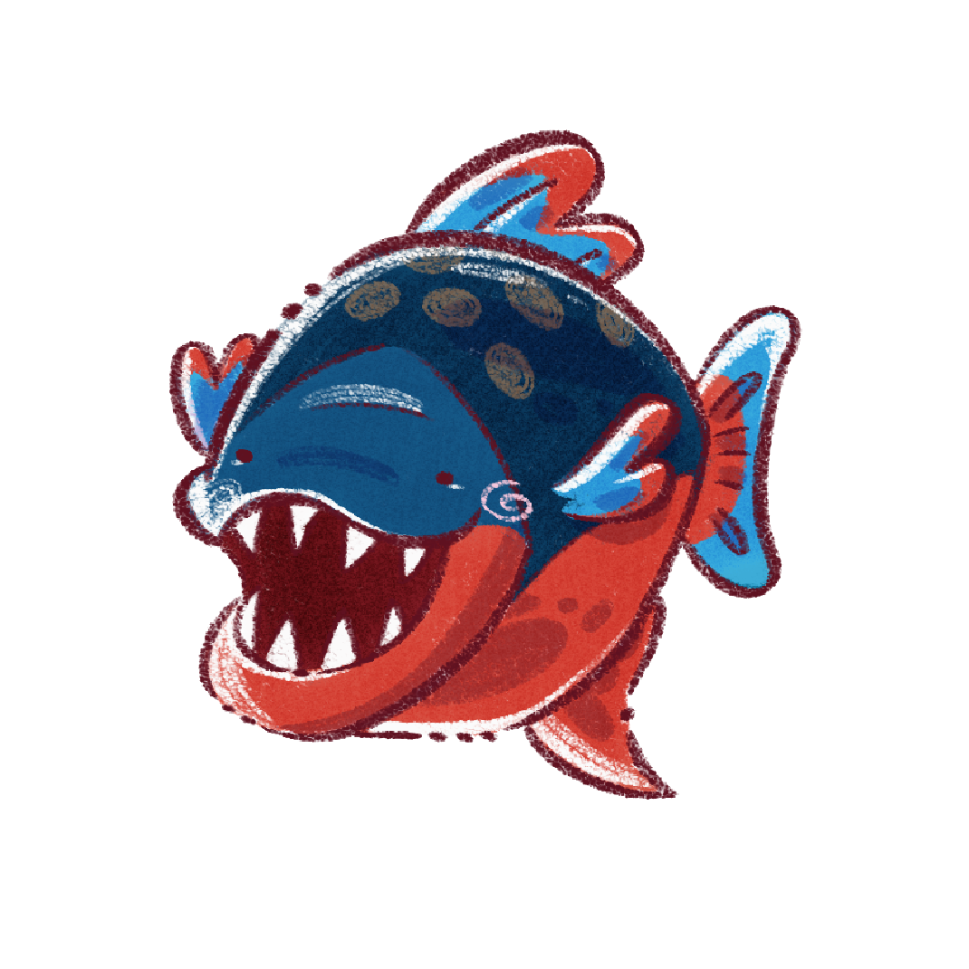 Sticker Piranha