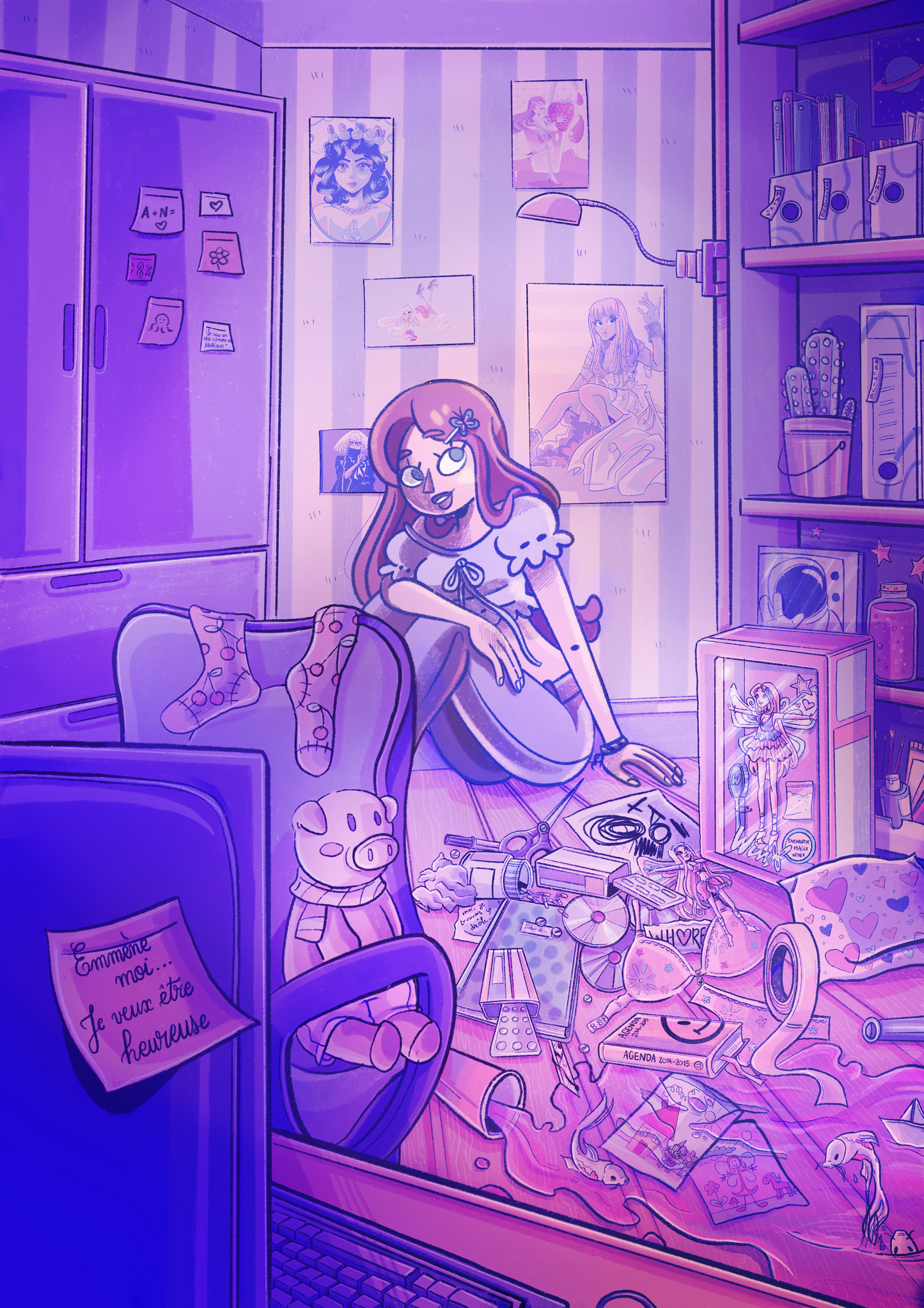 Print "The purple Girl"
