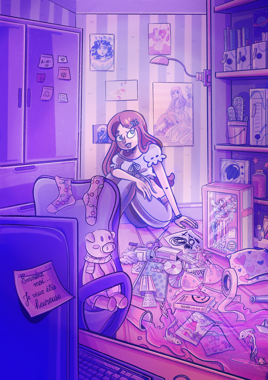 Print "The purple Girl"