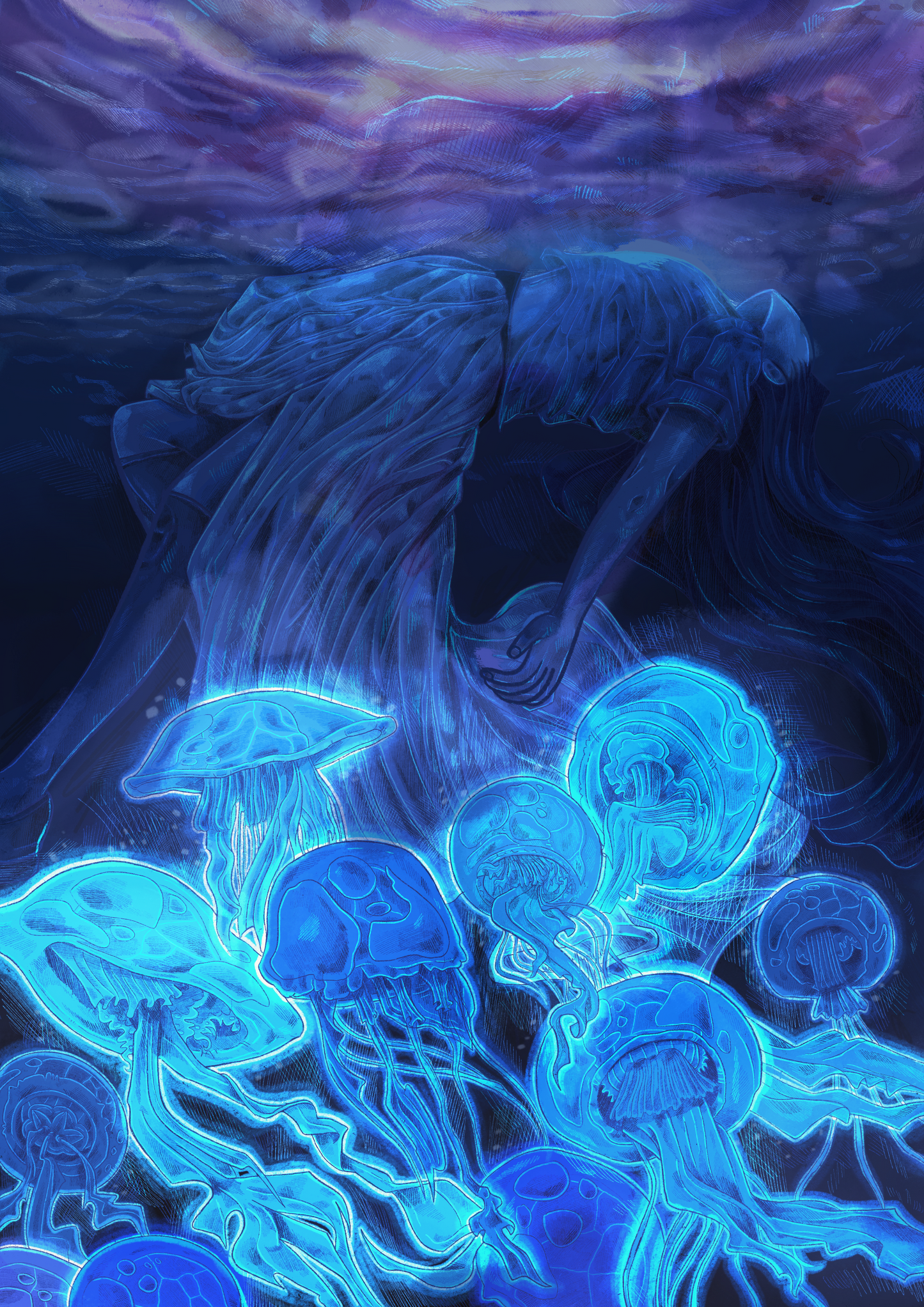 Print "The blue Girl"