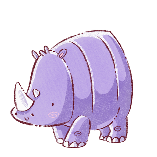 Sticker Rhinocéros