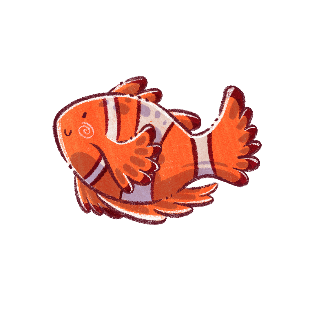 Sticker Poisson clown