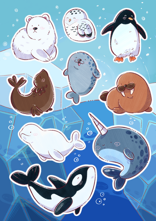 Planche de Stickers Grand froid