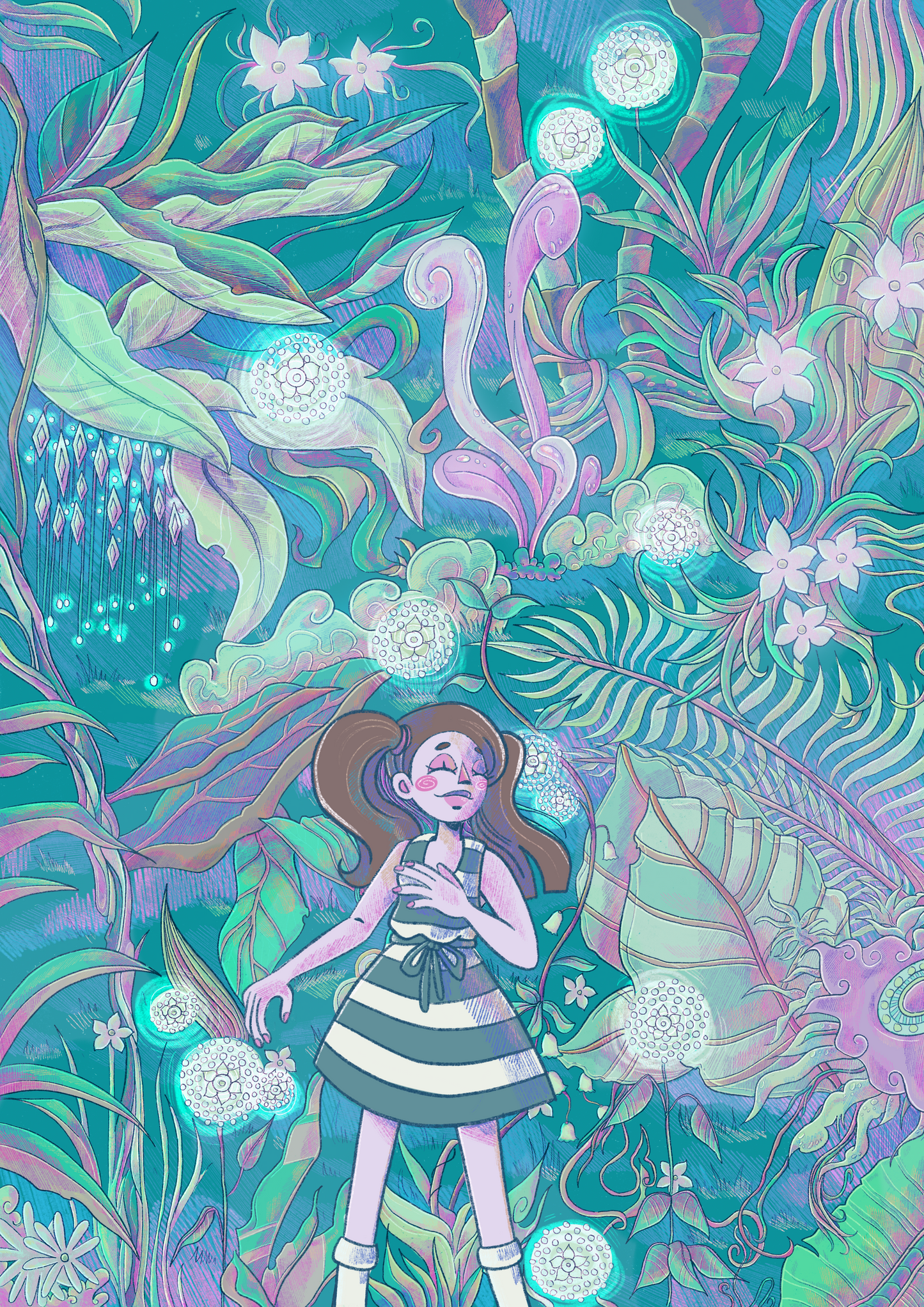 Print "The green Girl"