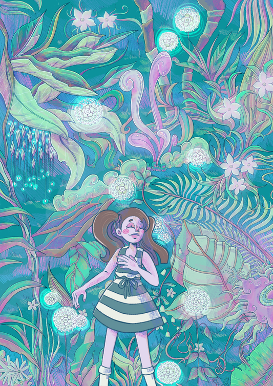 Print "The green Girl"